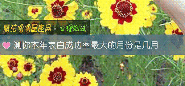 测你本年表白成功率最大的月份是几月
