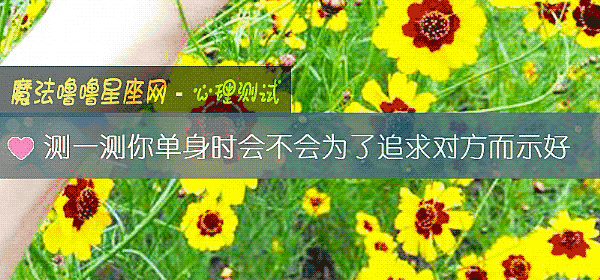 测一测你单身时会不会为了追求对方而示好