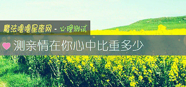 测亲情在你心中比重多少