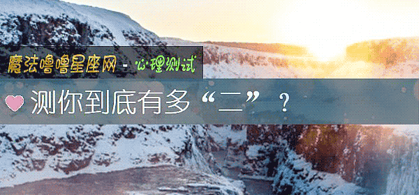 测你到底有多“二”？