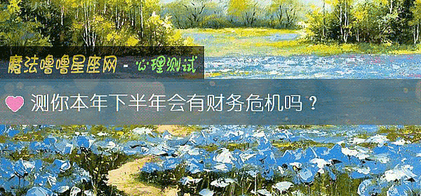 测你本年下半年会有财务危机吗？
