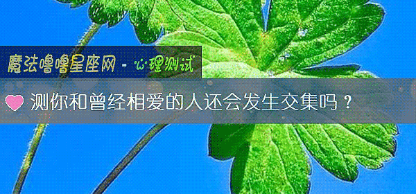 测你和曾经相爱的人还会发生交集吗？