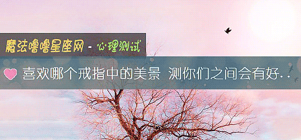 喜欢哪个戒指中的美景 测你们之间会有好的未来吗？