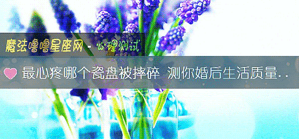 最心疼哪个瓷盘被摔碎 测你婚后生活质量好吗？