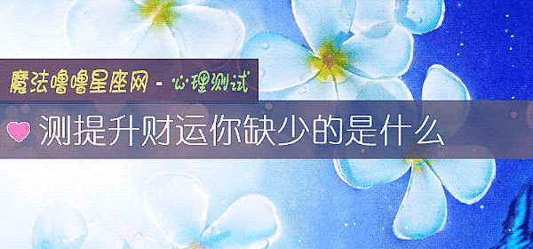测提升财运你缺少的是什么