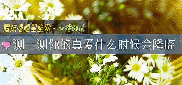 测一测你的真爱什么时候会降临