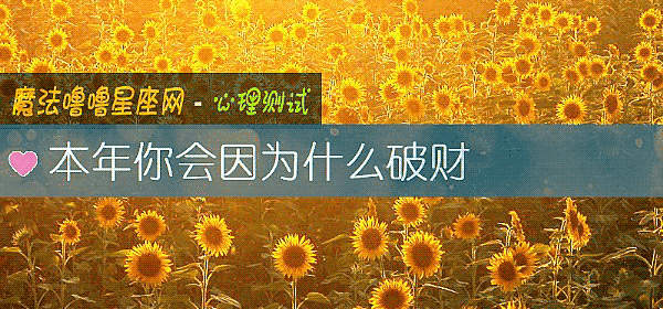本年你会因为什么破财