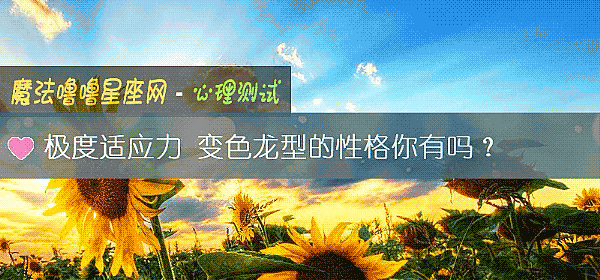 极度适应力 变色龙型的性格你有吗？