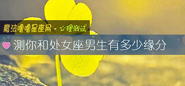 测你和处女座男生有多少缘分