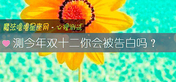 测今年双十二你会被告白吗？