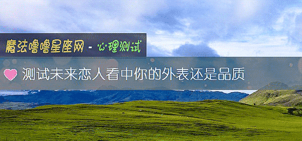 测试未来恋人看中你的外表还是品质