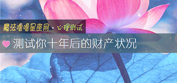 测试你十年后的财产状况