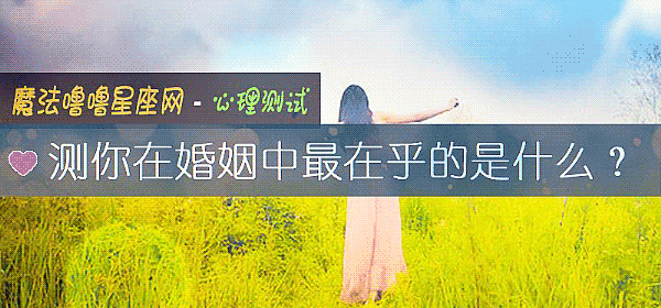 测你在婚姻中最在乎的是什么？