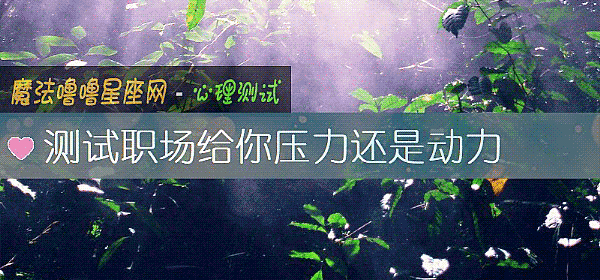 测试职场给你压力还是动力