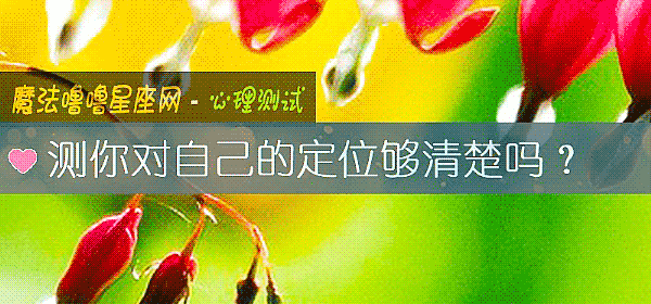 测你对自己的定位够清楚吗？