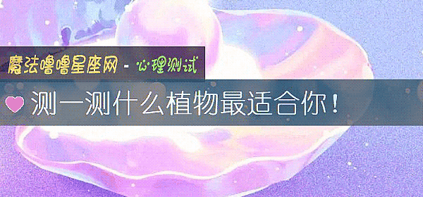 测一测什么植物最适合你！