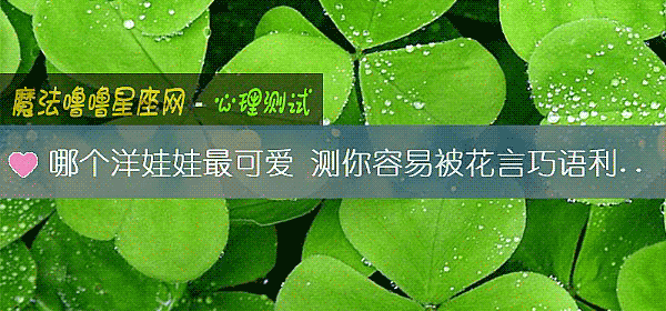 哪个洋娃娃最可爱 测你容易被花言巧语利用吗？