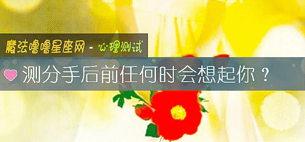 测分手后前任何时会想起你？