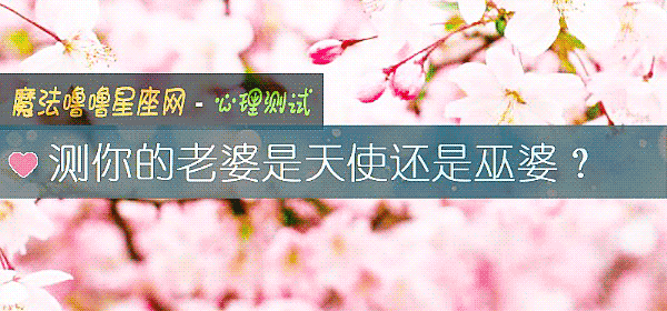 测你的老婆是天使还是巫婆？