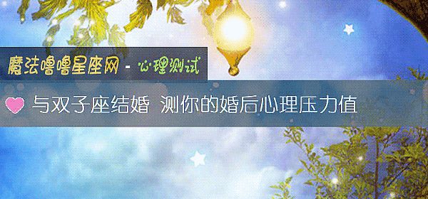 与双子座结婚 测你的婚后心理压力值