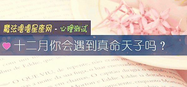 十二月你会遇到真命天子吗？
