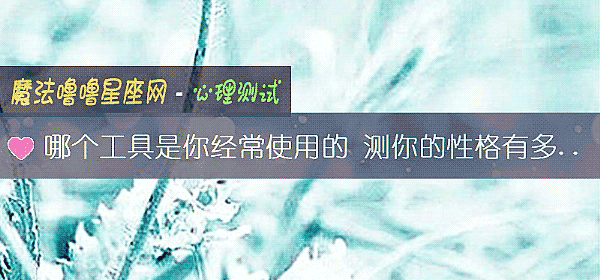 哪个工具是你经常使用的 测你的性格有多招黑
