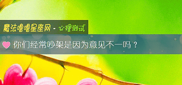 你们经常吵架是因为意见不一吗？