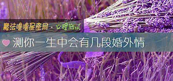 测你一生中会有几段婚外情