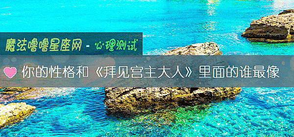 你的性格和《拜见宫主大人》里面的谁最像