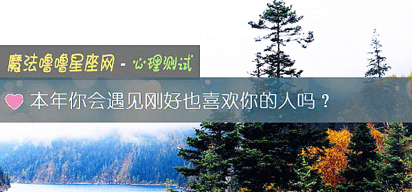 本年你会遇见刚好也喜欢你的人吗？