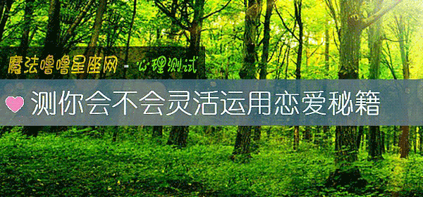 测你会不会灵活运用恋爱秘籍