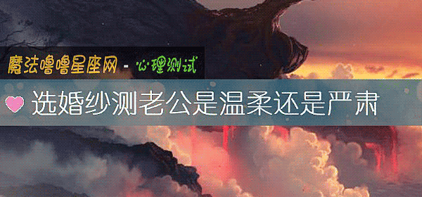 选婚纱测老公是温柔还是严肃