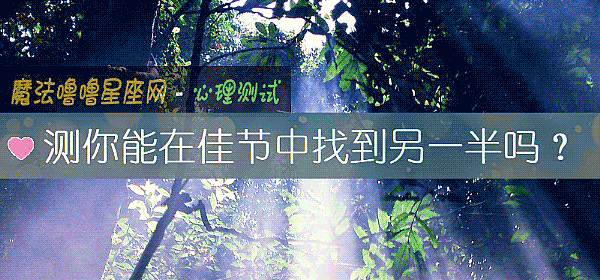 测你能在佳节中找到另一半吗？