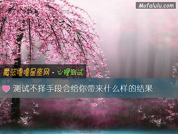 测试不择手段会给你带来什么样的结果