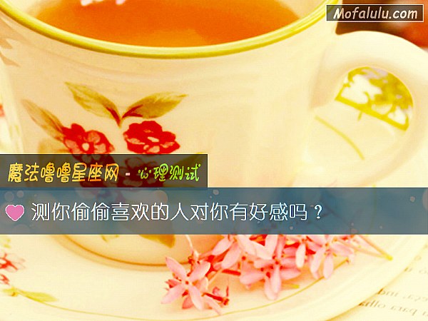 测你偷偷喜欢的人对你有好感吗？