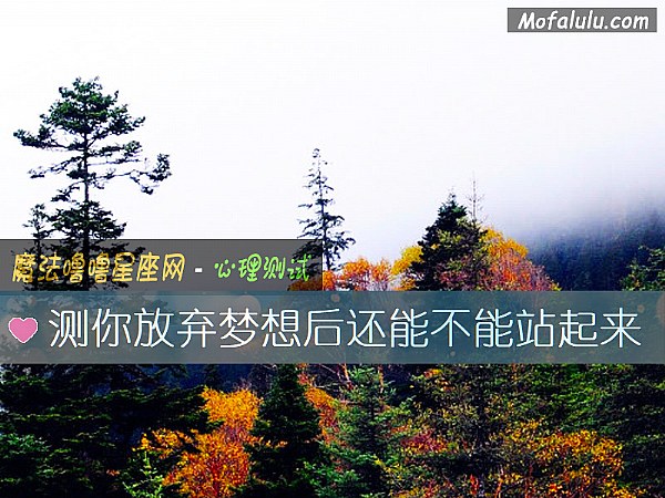 测你放弃梦想后还能不能站起来