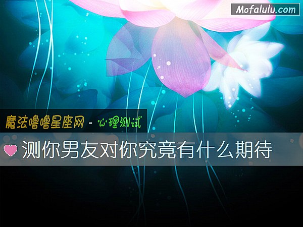 测你男友对你究竟有什么期待