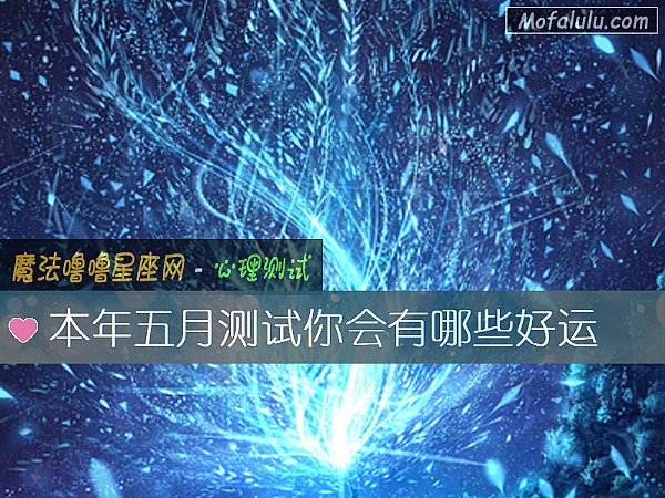 本年五月测试你会有哪些好运
