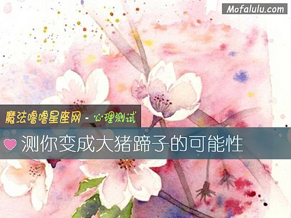 测你变成大猪蹄子的可能性