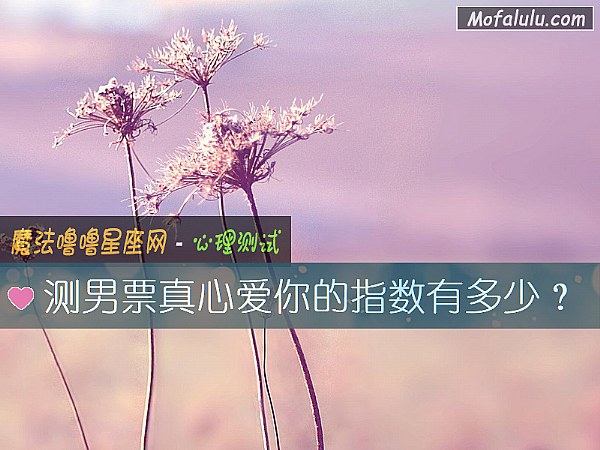 测男票真心爱你的指数有多少? 测男票真心爱你的指数有多少?
