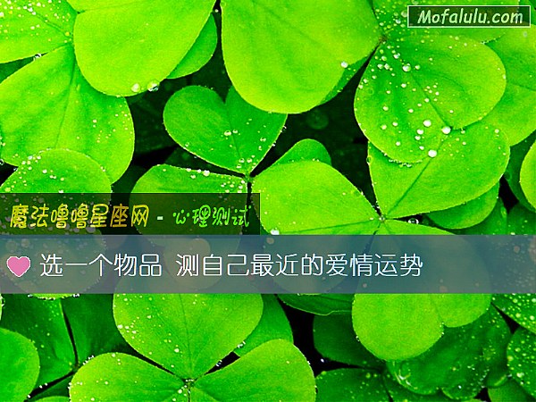 选一个物品 测自己最近的爱情运势