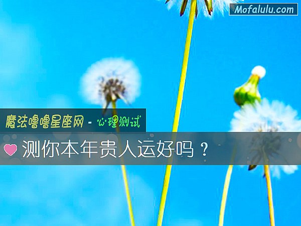 测你本年贵人运好吗？