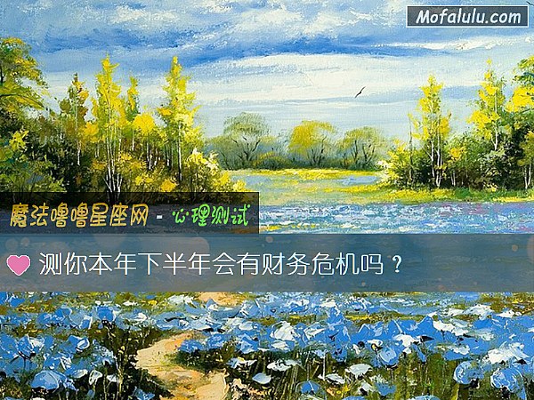 测你本年下半年会有财务危机吗？