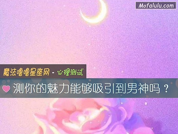 测你的魅力能够吸引到男神吗？