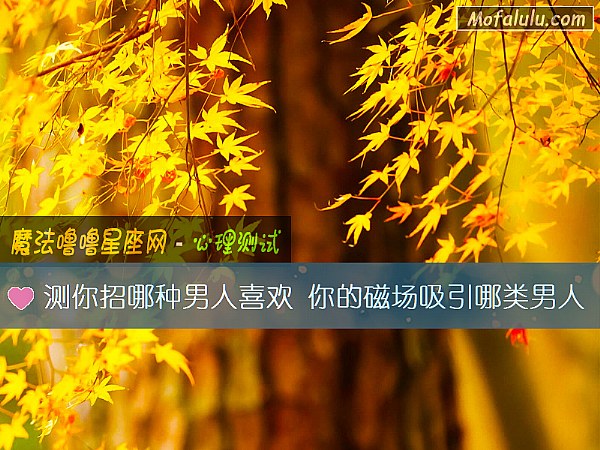 测你招哪种男人喜欢 你的磁场吸引哪类男人