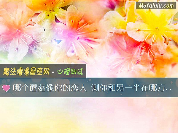 哪个蘑菇像你的恋人 测你和另一半在哪方面不搭配