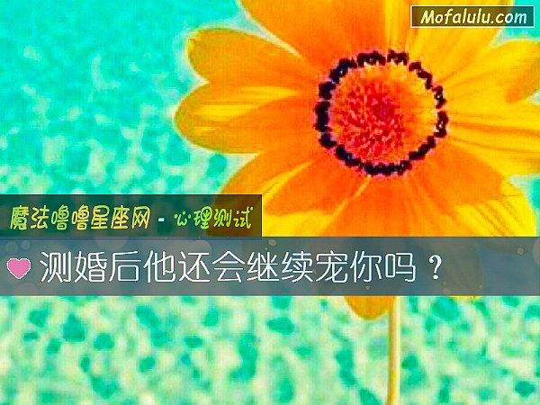测婚后他还会继续宠你吗？