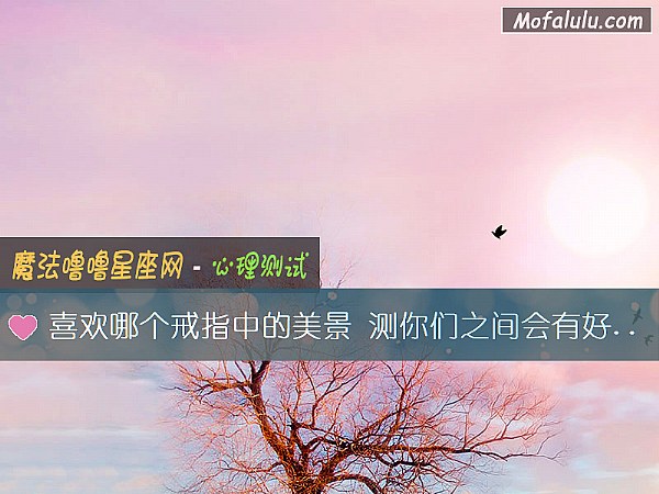 喜欢哪个戒指中的美景 测你们之间会有好的未来吗？