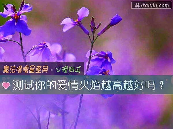 测试你的爱情火焰越高越好吗？
