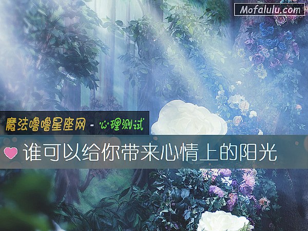谁可以给你带来心情上的阳光
